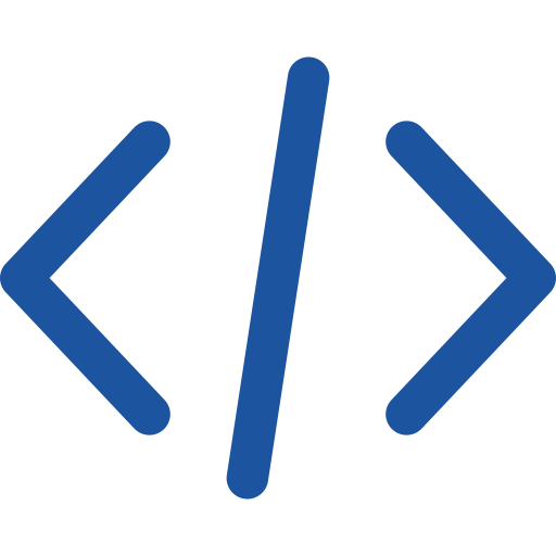 coding | AD-IOS Web Development | AD-IOS Web Development Code icon showing angle brackets with a central slash: < />